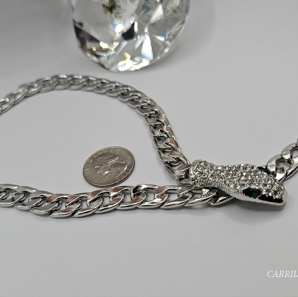 Snake style chain Cuban link stainless steel - Picture 3 of 6